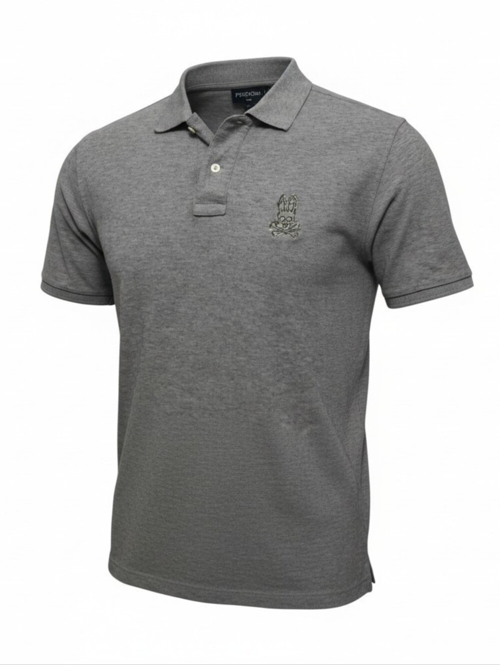 Psycho Bunny Robert Godley Polo Shirt, Gray, Men’s 6 / Large